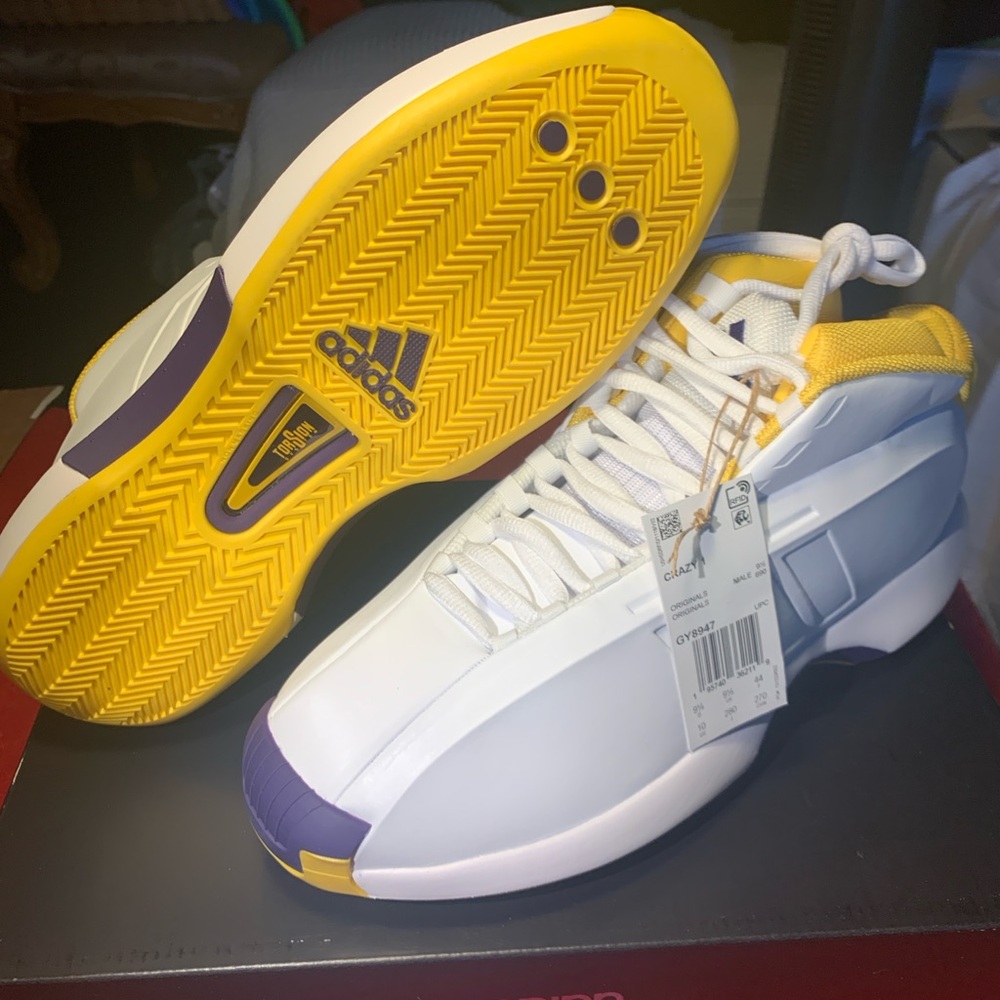 Adidas crazy 1 basketball shoes size 10